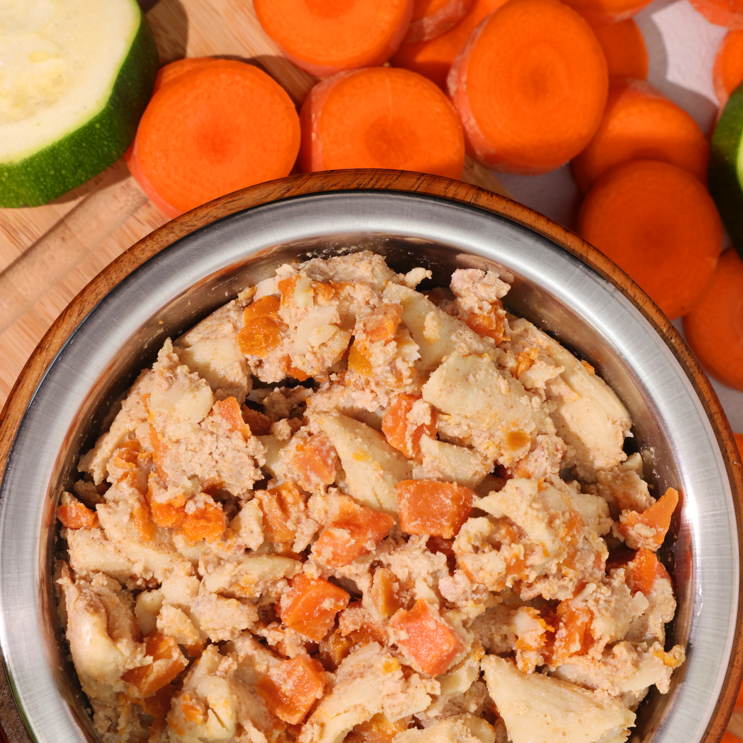 Bio-Alleinfutter - Schaf, Nudeln & Karotten für Hunde