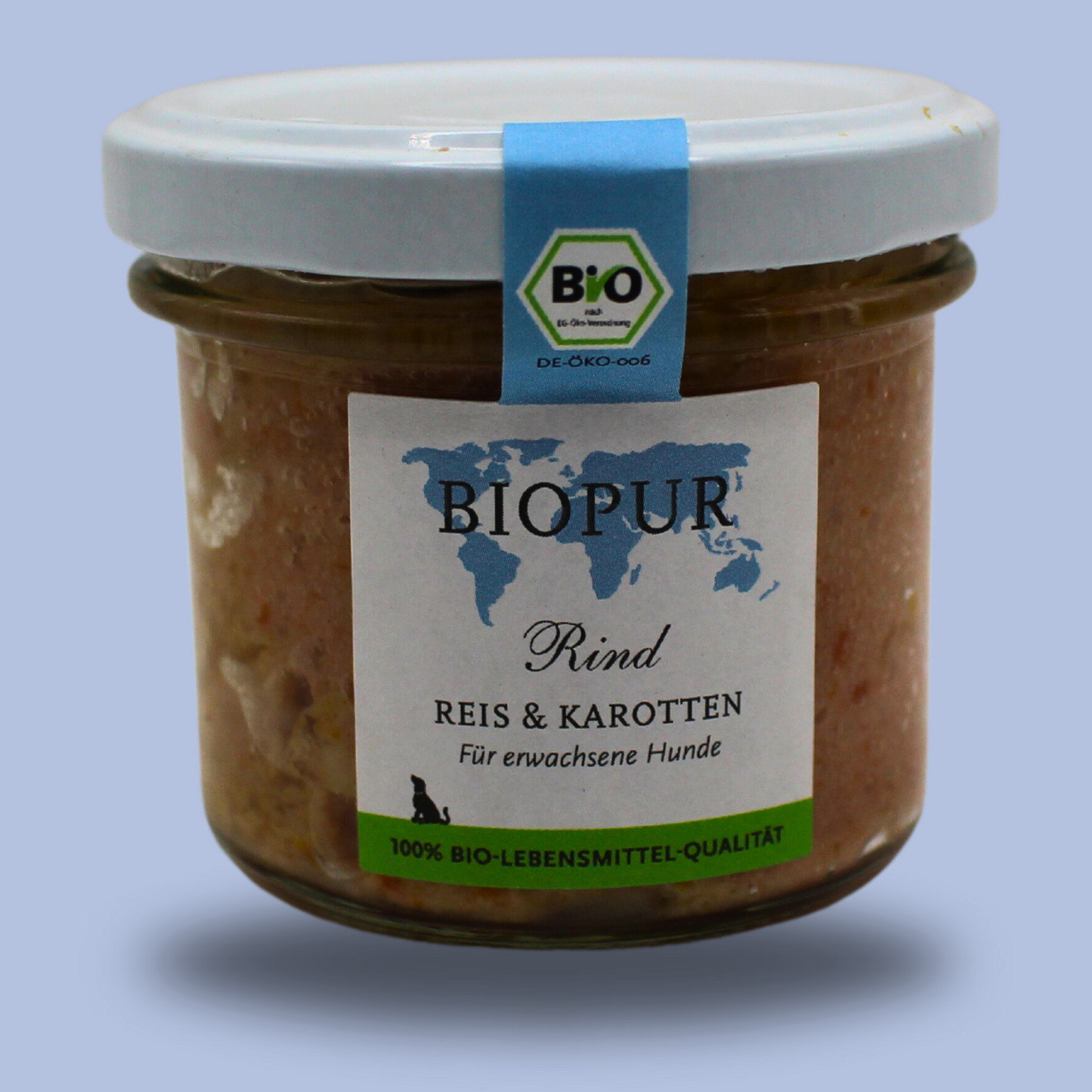 Bio-Alleinfutter - Rind, Reis & Karotten für Hunde