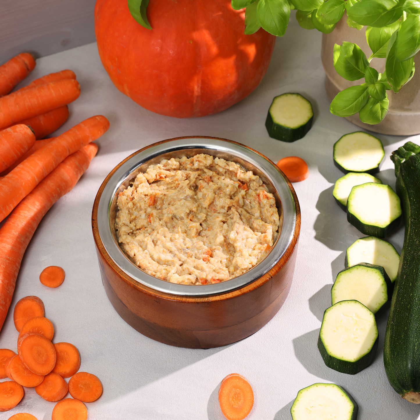 Bio-Alleinfutter - Lachs, Reis & Karotten für Hunde