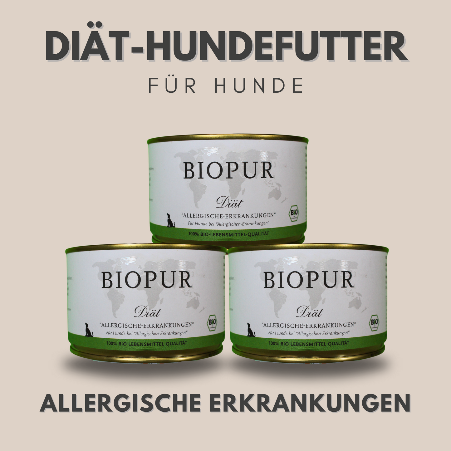 Bio-Diätfutter bei allergischen Erkrankungen für Hunde