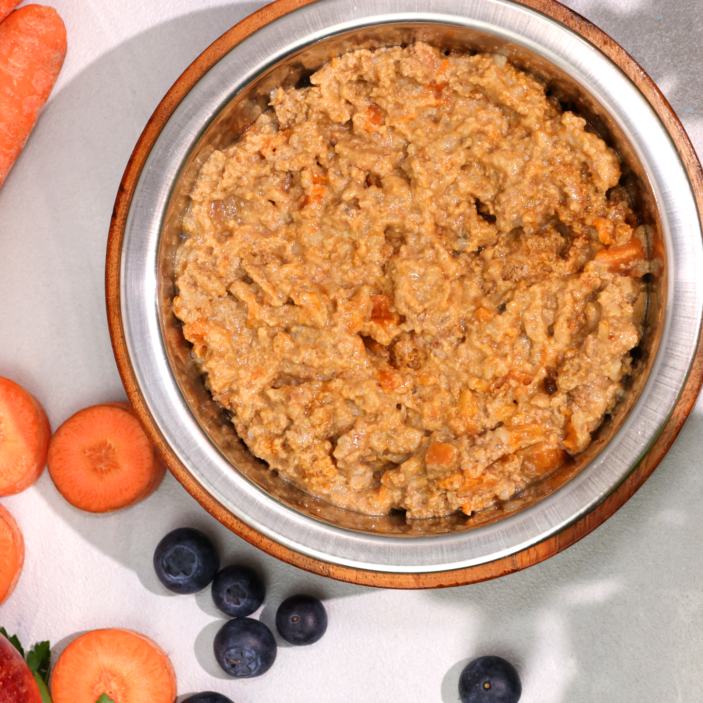 Bio-Alleinfutter - Ente, Reis & Karotten für Hunde