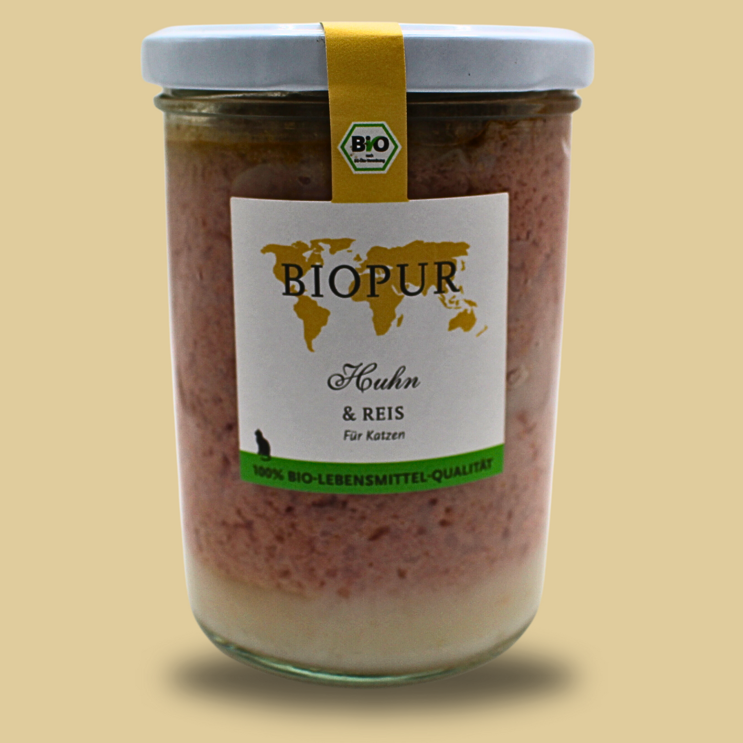 BIOPUR Bio-Katzenfutter Huhn & Reis