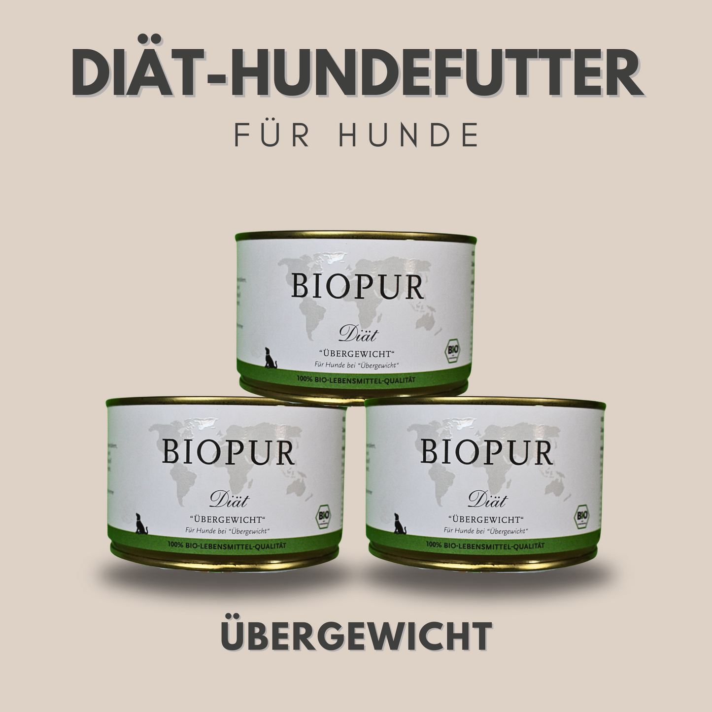 BIOPUR Diät-Hundefutter Übergewicht