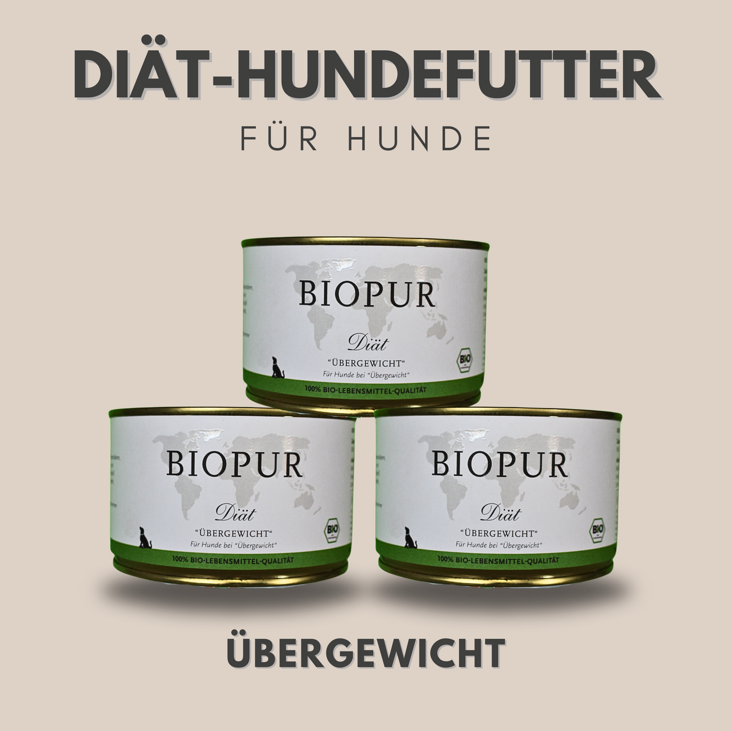 Bio-Diätfutter bei Übergewicht für Hunde