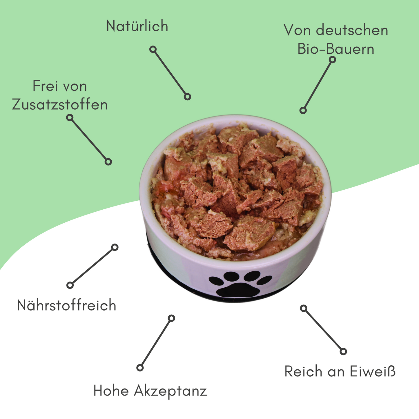 Bio-Feuchtfutter - Vegan, Kartoffel & Zucchini für Hunde