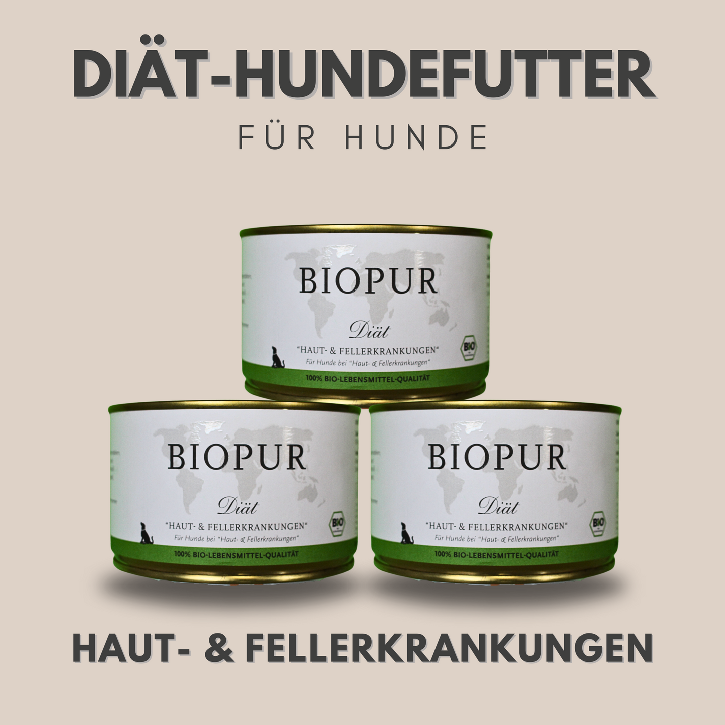 BIOPUR Diät-Hundefutter Haut- & Fellerkrankungen