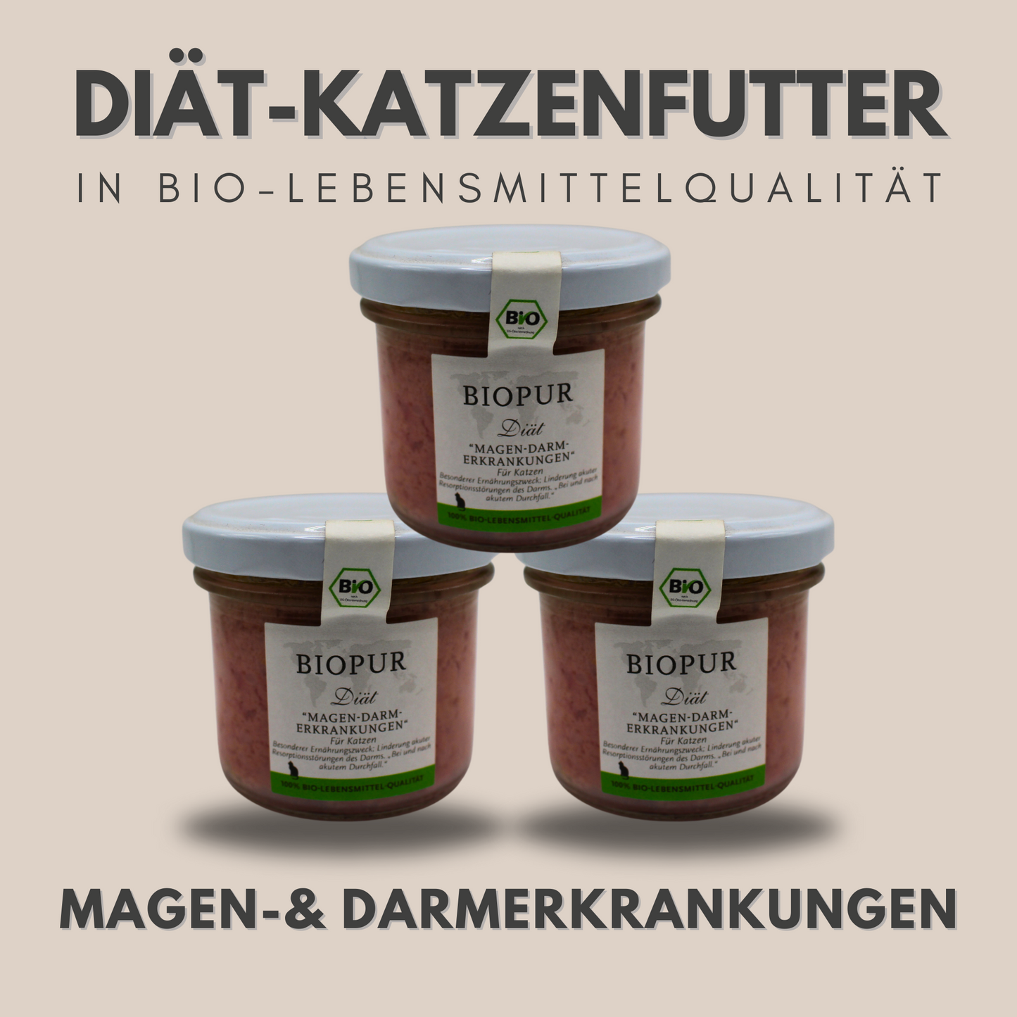 BIOPUR Diät-Katzenfutter bei Magen-& Darmerkrankungen