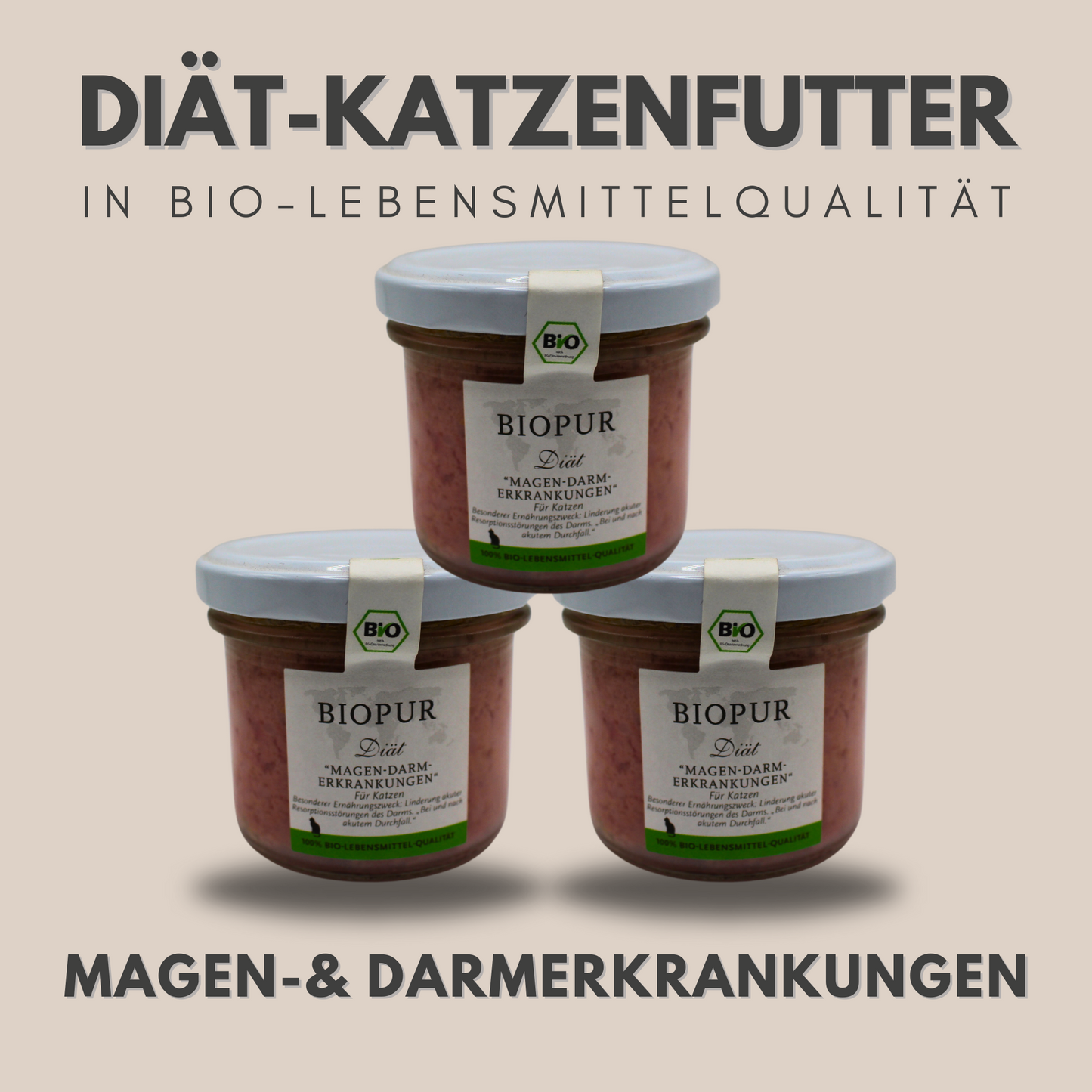 Bio-Diätfutter bei Magen-& Darmerkrankungen für Katzen