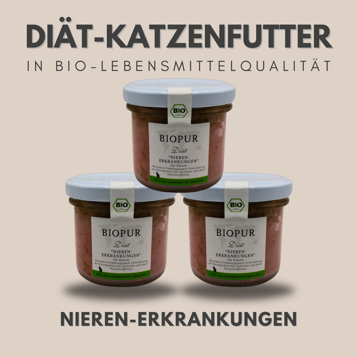 BIOPUR Diät-Katzenfutter bei Nieren-Erkrankungen