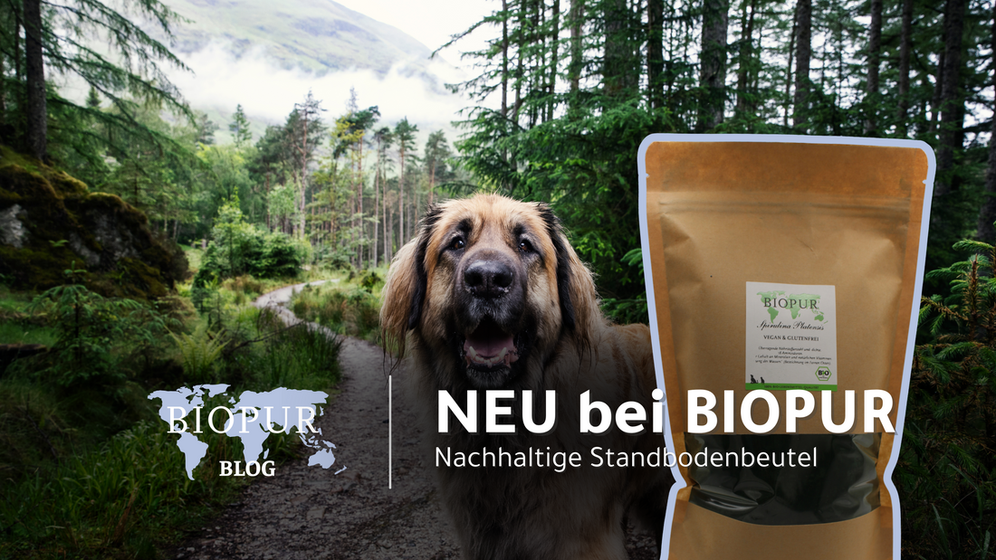 NEU bei BOPUR: Umweltfreundlichere Verpackung für BIOPUR Futterergänzungen
