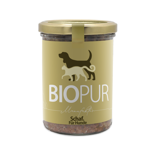 Premiumglas Schaf mit Dinkel & Apfel