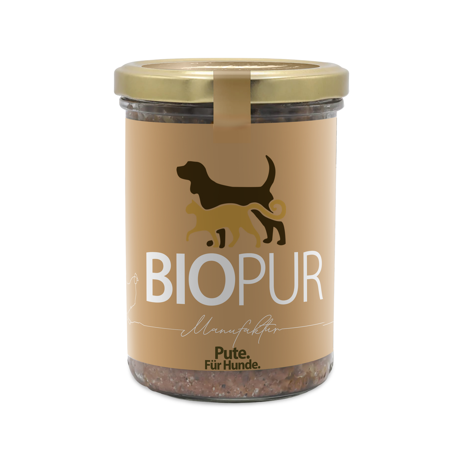 Premiumglas Pute mit Karotten & Zucchini