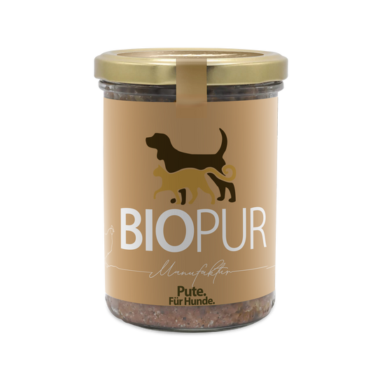 Premiumglas Pute mit Karotten & Zucchini