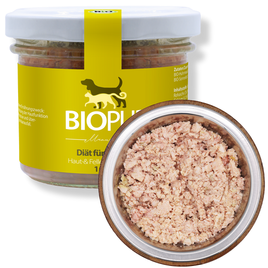 Bio-Diätfutter bei Haut-& Fellerkrankungen für Katzen