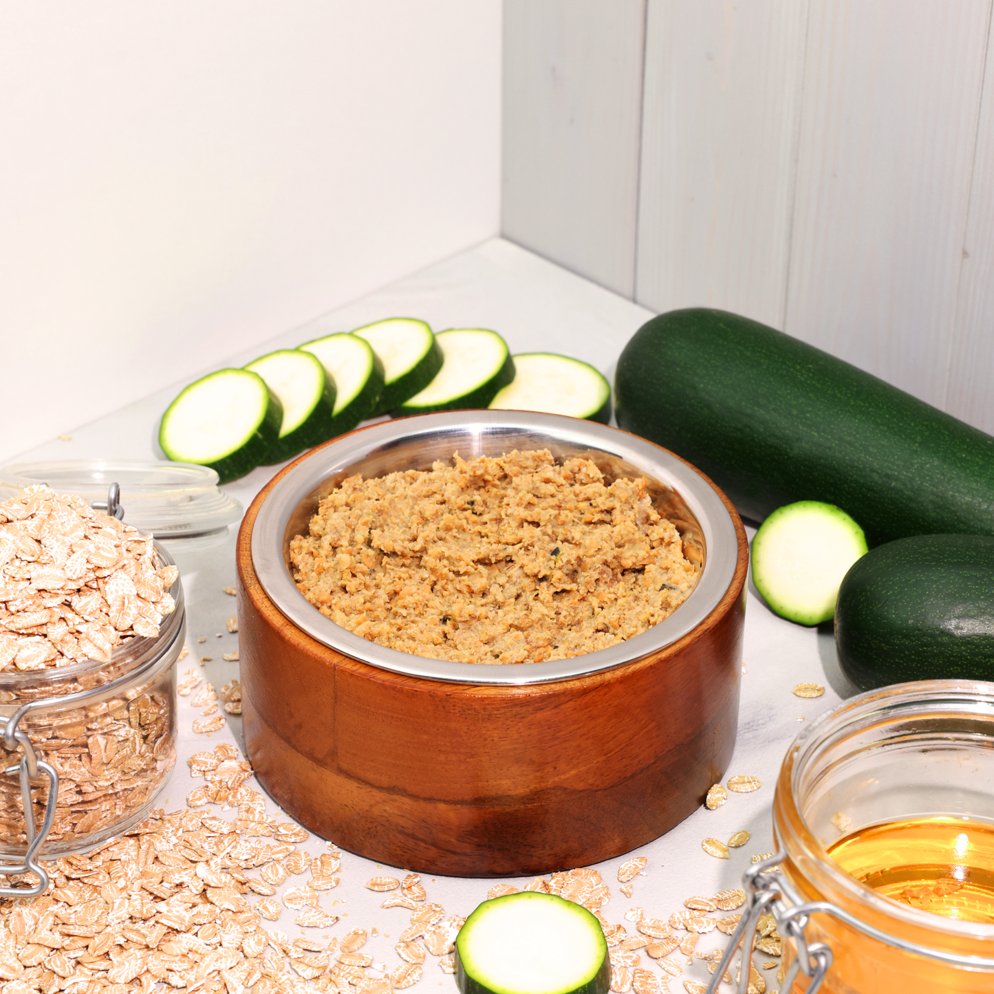 Bio-Feuchtfutter - Vegan, Dinkel & Zucchini für Hunde