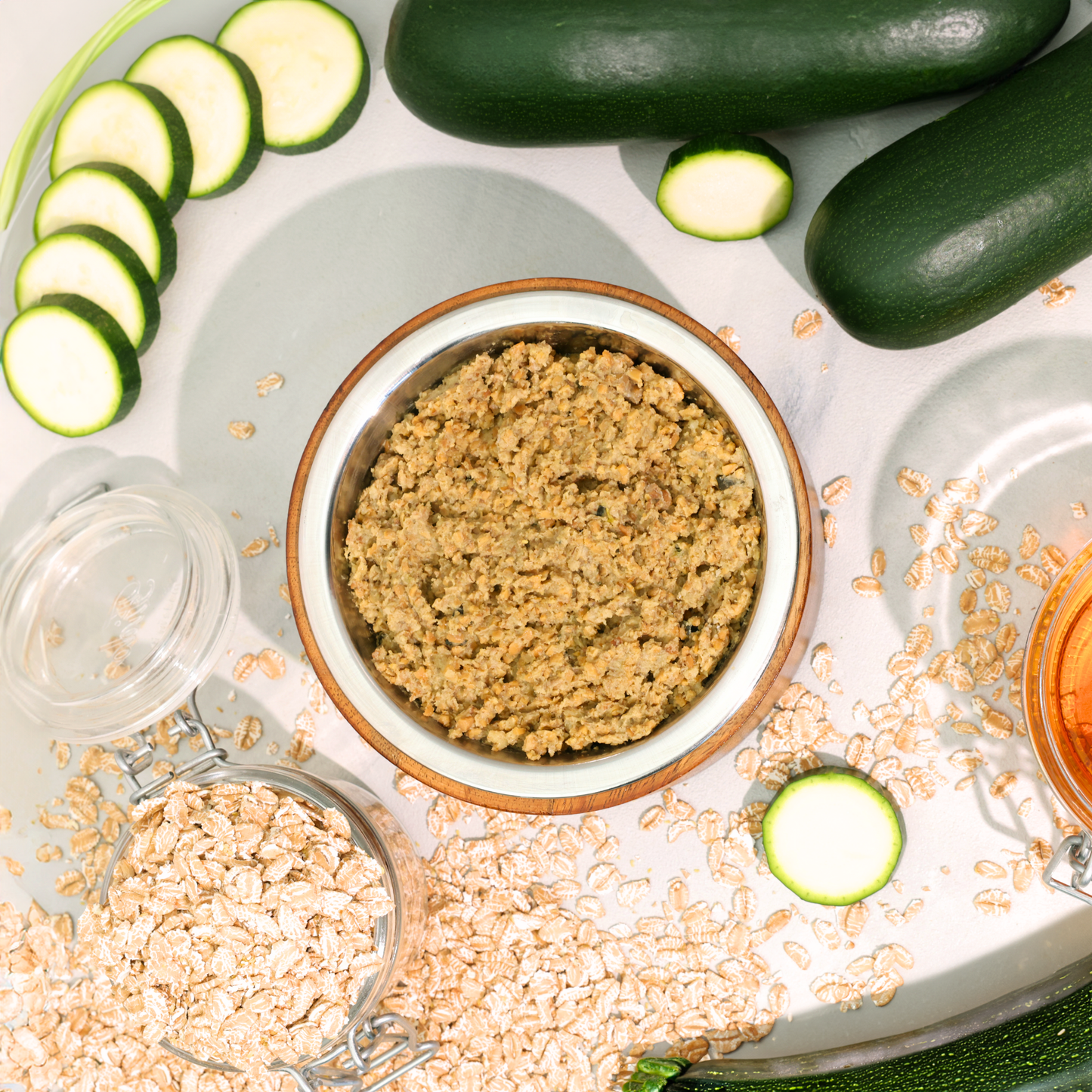 Bio-Feuchtfutter - Vegan, Dinkel & Zucchini für Hunde