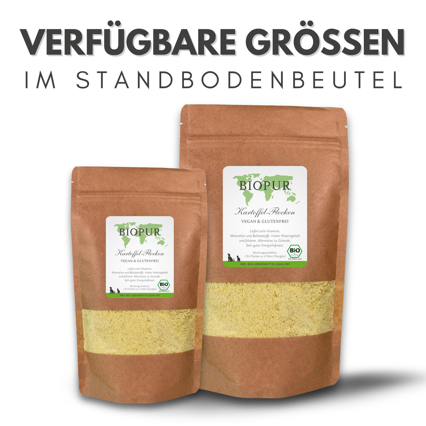 Kartoffel-Flocken - BIOPUR Futterergänzungen