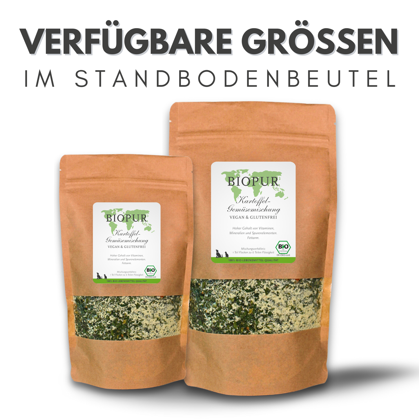 Kartoffel-Gemüse-Mischung - BIOPUR Futterergänzungen