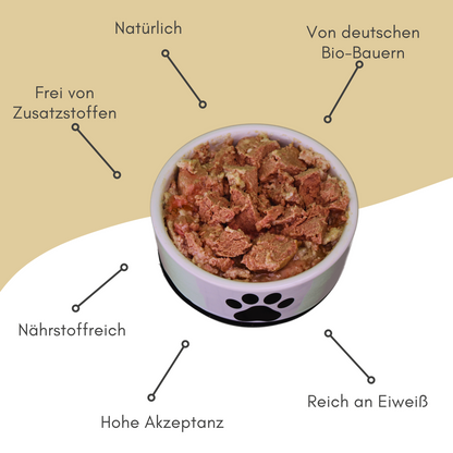 BIOPUR Bio-Katzenfutter Huhn & Reis