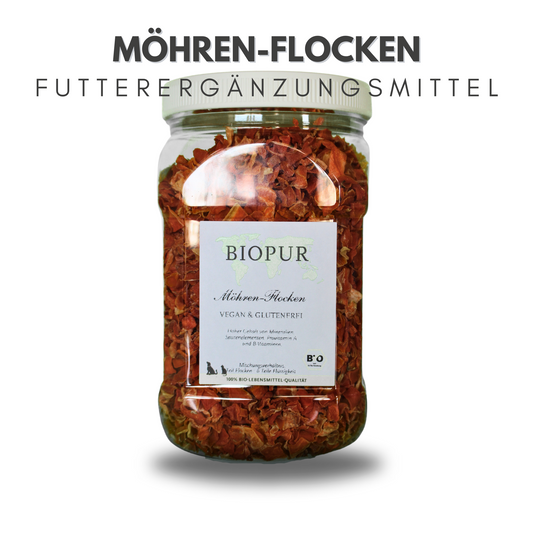 Möhren-Flocken - BIOPUR Futterergänzungen