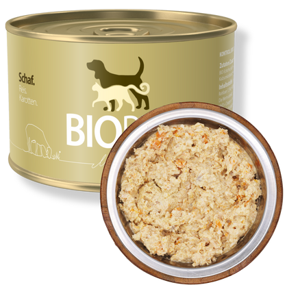 Bio-Alleinfutter - Schaf, Reis & Karotten für Hunde-Senioren