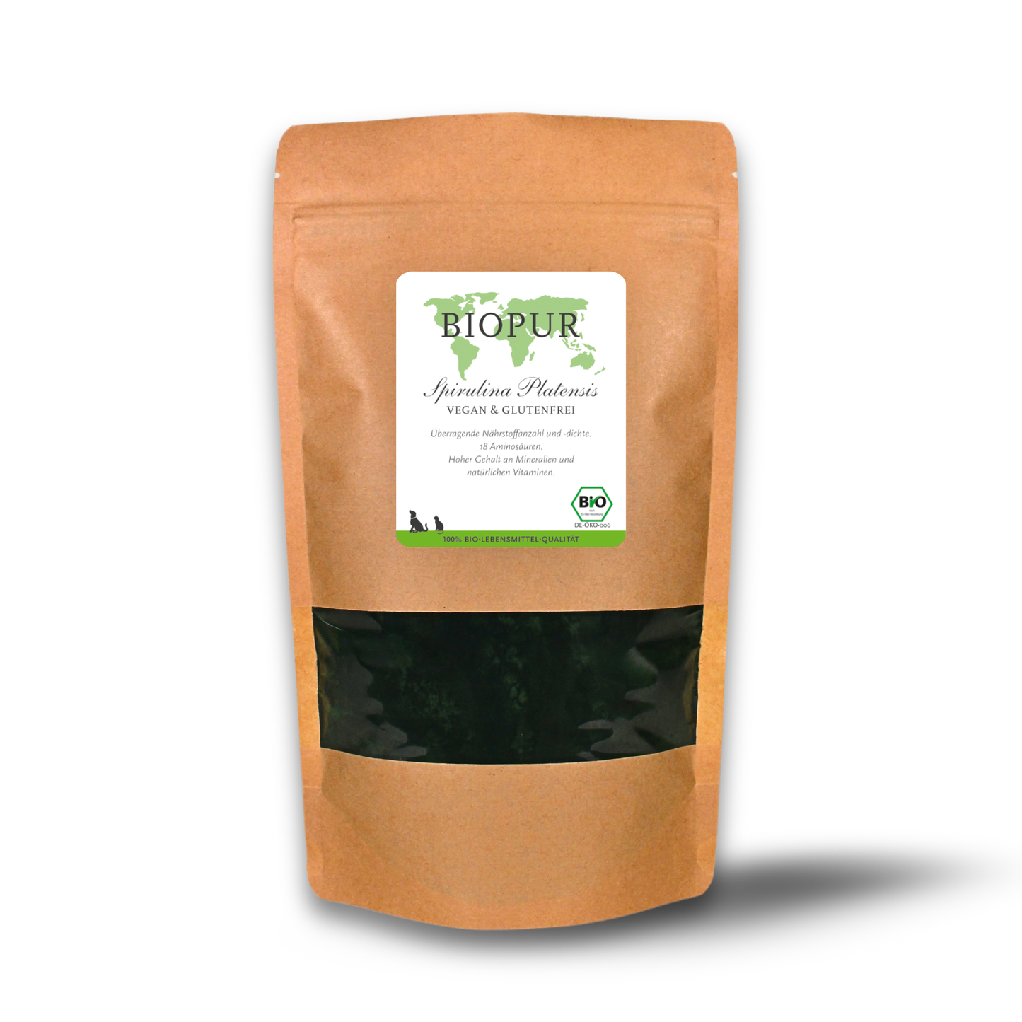 Spirulina Platensis-Pulver - BIOPUR Futterergänzungen