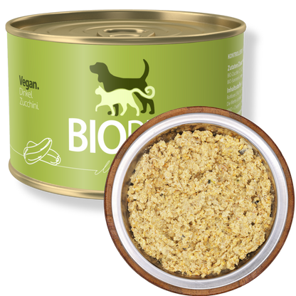 Bio-Feuchtfutter - Vegan, Dinkel & Zucchini für Hunde