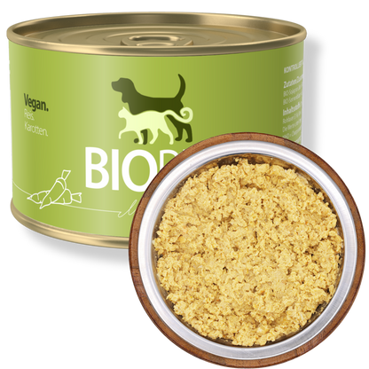 Bio-Feuchtfutter - Vegan, Reis & Karotten für Hunde