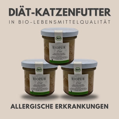 BIOPUR Diät-Katzenfutter bei allergischen Erkrankungen für Katzen