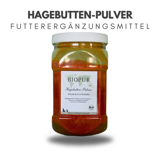 Hagebutten-Pulver - BIOPUR Futterergänzungen