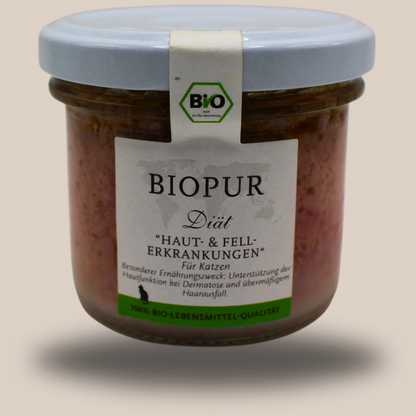 BIOPUR Diät-Katzenfutter bei Haut-& Fellerkrankungen
