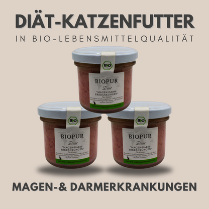 BIOPUR Diät-Katzenfutter bei Magen-& Darmerkrankungen