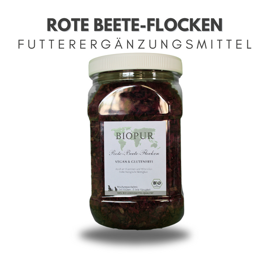 Rote Beete-Flocken - BIOPUR Futterergänzungen