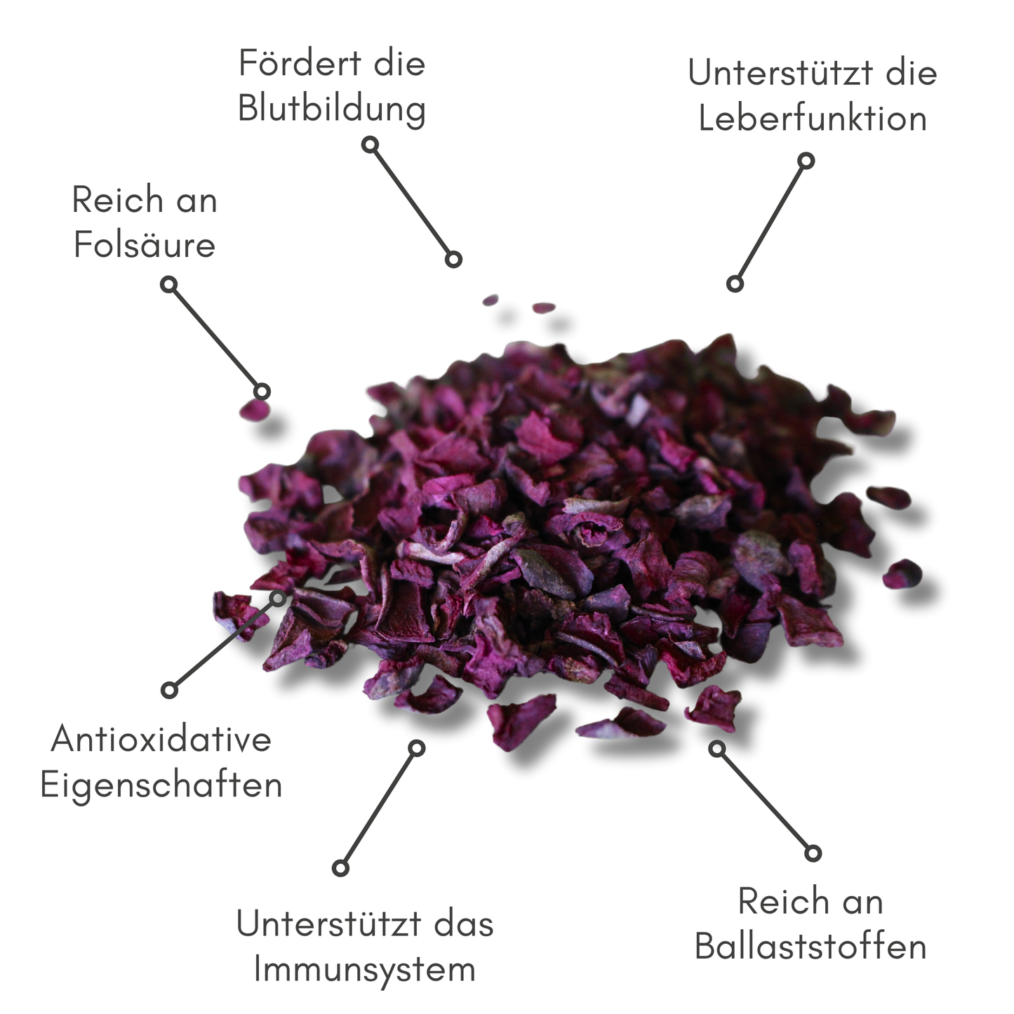 Rote Beete-Flocken - BIOPUR Futterergänzungen